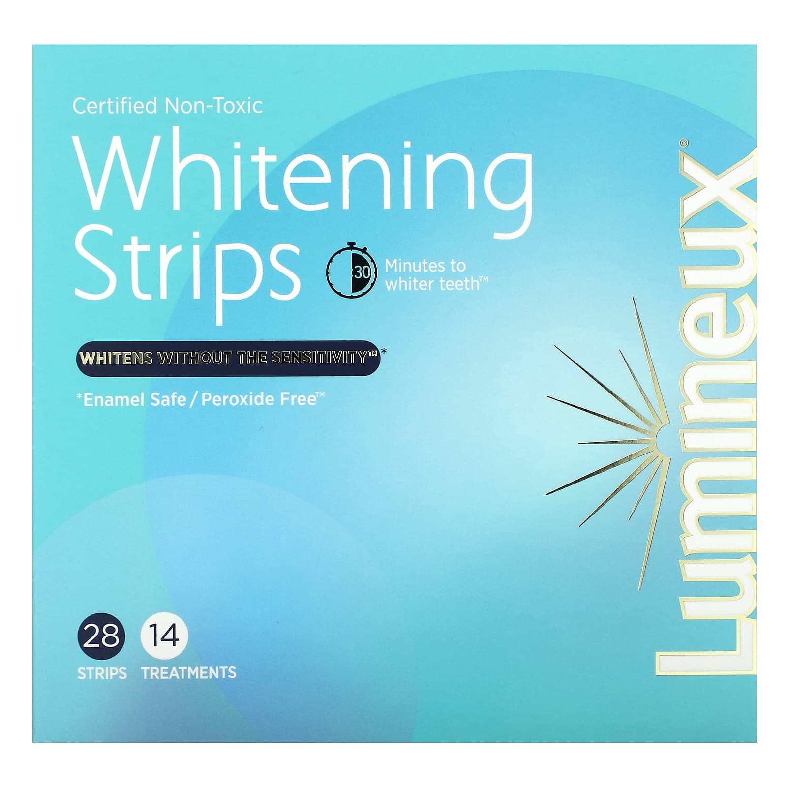 Lumineux Oral Essentials, Certified Non-Toxic Whitening Strips, 28 Strips UPC 861543000373 | HiLife Vitamins